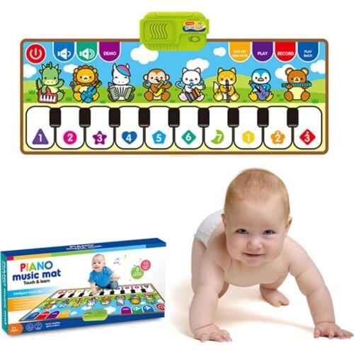 Childrens Electronic Learn Singing Piano Keyboard Multifunctional Music Carpet Mat Blanket Early Education Musical Instruments