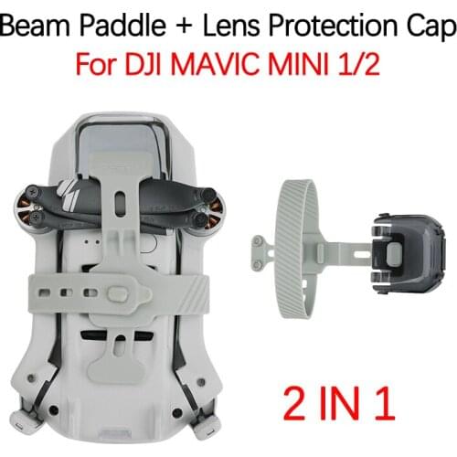 For DJI MAVIC MINI 1 2 Drone 2-in-1 Silicone Beam Propeller Device + Lens Protection Cap Integrated Protector Guard Accessories