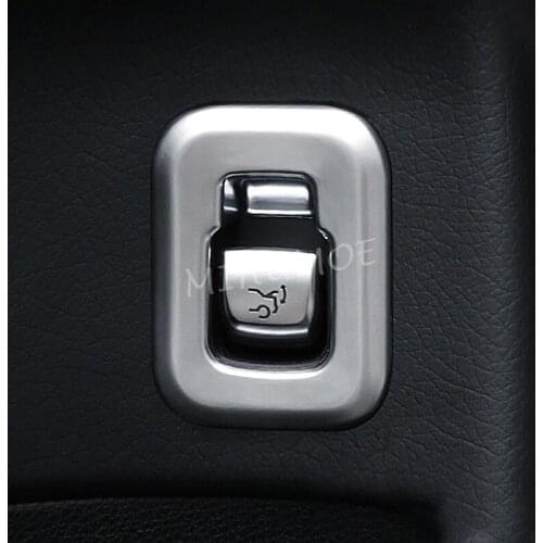 Trunk Switch Cover For Mercedes GLC C-Class X253 C253 W205 C205 C205 2015 2016 2017 2018 Pearl Chrome Interior Accessories