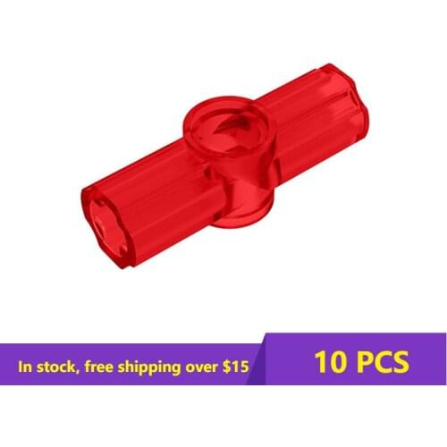 10PCS Bricks Assembles Particles 32034 42134 Axle Pin Connector Angled #2 180 Degrees for Building Blocks Parts Classic Toys