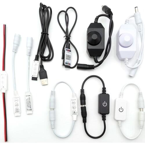 DC5V 12V 24V RGB Led Wifi Controller RGBW Bluetooth WiFi LED controller For 5050 2835 WS2811 WS2812B led strip Power switch