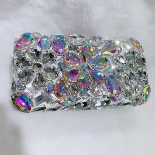 Leather Diamond Jewelry Box Makeup Mirror Storage For Travel Portable Dressing Table Earrings Ring Organizer Display Women Gifts