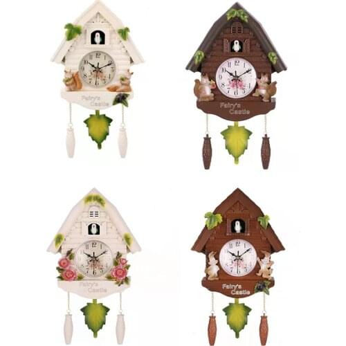 Cute Bird Wall Clock Cuckoo Alarm Clock Cuckoo Clock Living Room Watch Brief Children Bedroom Decor Home Day Time Alarm Clocks