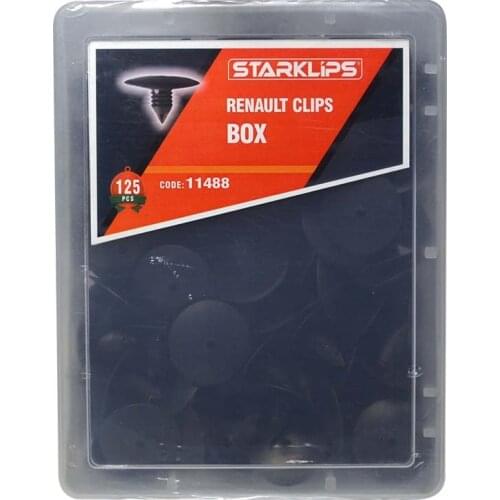 Set Box Clip 7703077225 for Renault 125 Parts + Car fastener-Push Pin-Trim Rivet