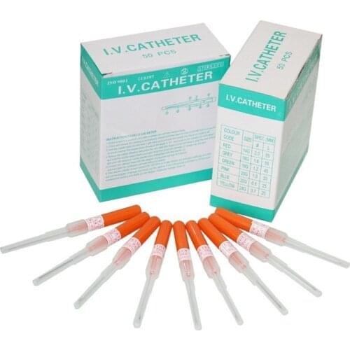 50PCS 14G Gauge Disposable Sterilized Tattoo Needle Body Piercing Catheter Needles Wholesales Dropshipping Tattoo needle