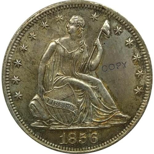 United States 1856 O Half Dollar Cupronickel Plated Silver Copy Coin