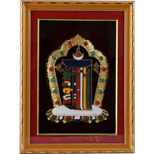 Tibetan Buddhist Supplies in Tibet, Ethnic Style, Ten-Phase Free Frame Painting, Wall Decoration