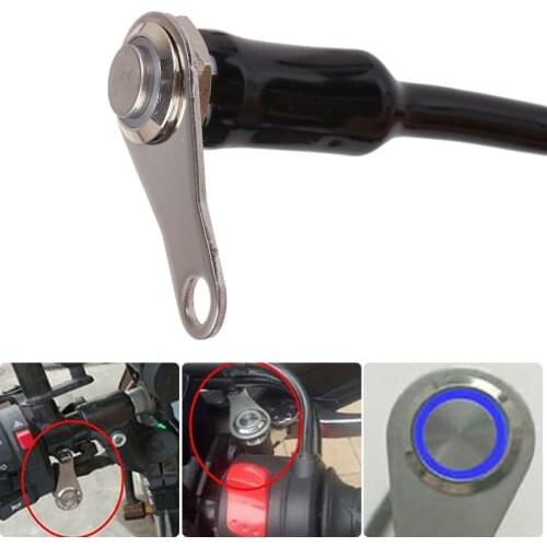 New High Quality 12V LED Waterproof Motorcycle Handlebar Switch Reset Manual Return Button Engine ON-OFF Tools