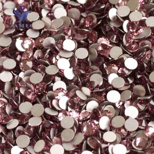 YANRUO 2058NoHF SS20 1440Pcs Light Amethyst Non hotFix Tape Rhinestones Stones And Crystal stick on nails