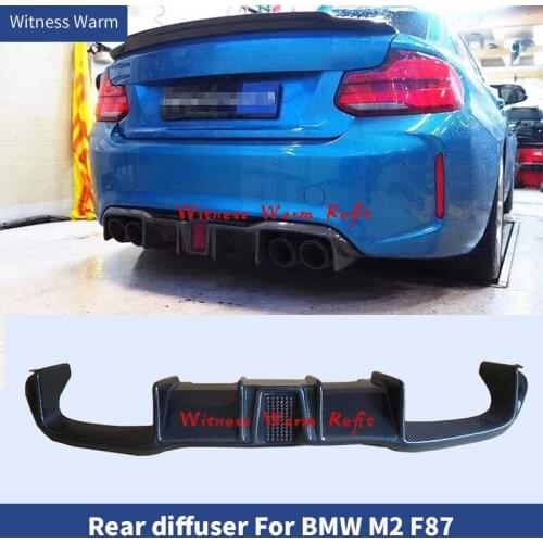F87 M2 Carbon Fiber Rear Diffuser Lip for BMW 2 Series F87 M2 Coupe 2 Door 2016-2019 Rear Bumper Diffuser Lip Spoiler FRP