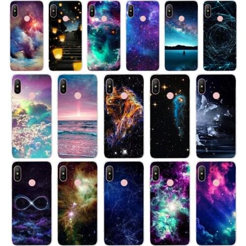 15 Art Star Tree Sky Space gift Soft Silicone Tpu Cover phone Case for Xiaomi Redmi 6 8 8a Note 8 Pro 8t case