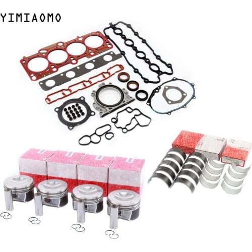 06D107066C New Engine Repair Kit 20mm Piston Set Cylinder Head Gasket Seal For Audi A3 A4 A6 TT VW Golf GTI Jetta GLI Skoda 2.0T