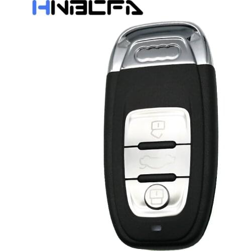 10PCS 3 Buttons For Audi A4l A3 A4 A5 A6 A8 Quattro Q5 Q7 A6 A8 Replacement Smart Remote Key Case shell Cover Fob
