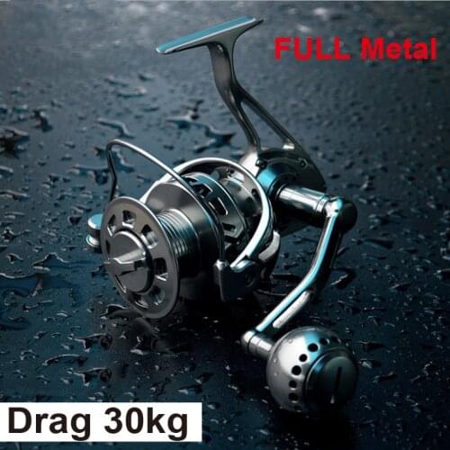 12BB+1RB 3000-7000 Full Metal Aluminum CNC Boat jigging Reel Long shot deep Sea fishing Trolling reel high strength drag PW 30KG