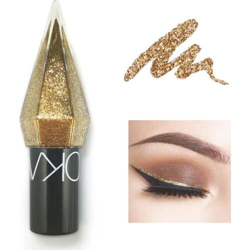 5 Colors Diamond Shining Liquid Eyeliner Fine Pearlescent Waterproof Long Lasting Monochrome Liquid Eyeshadow Cosmetic TSLM2