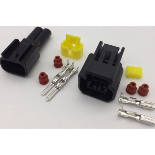 50/100sets/lot Furukawa FW-C-2F-B 2 Pin/Way Female And Male Ignition Coil Wire Harness Waterproof Auto Connector For Ford Focus