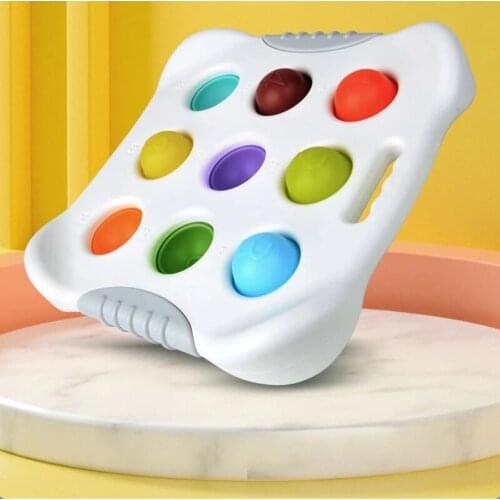 Baby Intelligence Early Education Toy Baby Color Comfort Press Bubble Music Finger Press Training Exercise Board Gift