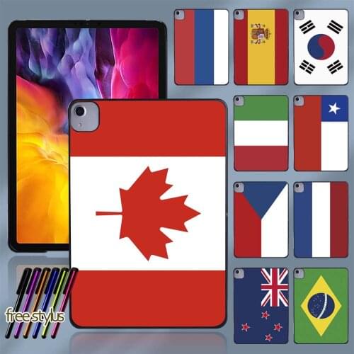 For Apple IPad Air 4 10.9 Inch 2020 Tablet PC Plastic National Flag Series Pattern Slim Protective Shell