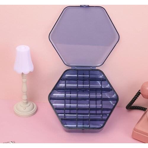 60%HOTEarrings Box Large Capacity Tidy-keeping Double-layer Jewellery Trinket Box Storage for Girl