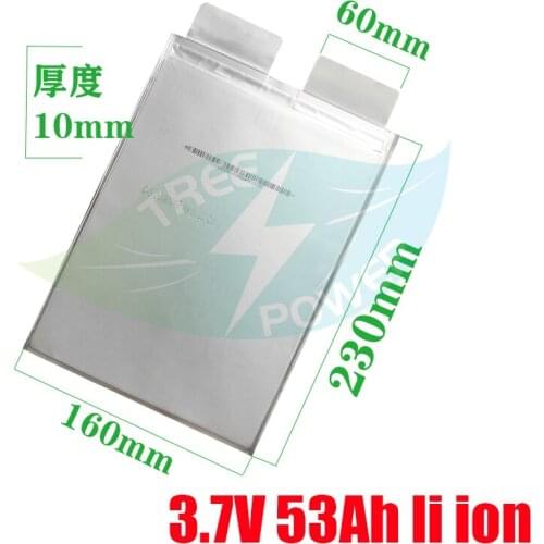 3.7V 50AH ternary power polymer lithium cell assembly 53AH battery car scooter lithium battery DIY 55Ah