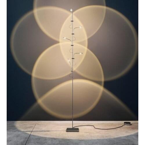 Minimalist creative LED light and shadow table lamp Italian personality art background wall studio design floor lamp