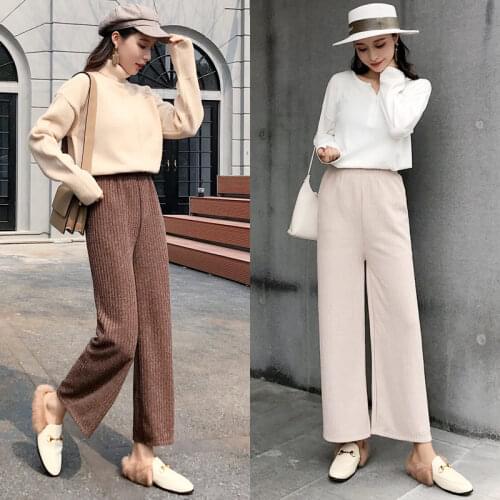 MLUOLANC Women's Knitted Trousers