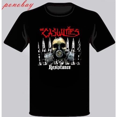 New The Casualties Street Punk Rock Band Mens Black T-Shirt Size S - 3XL