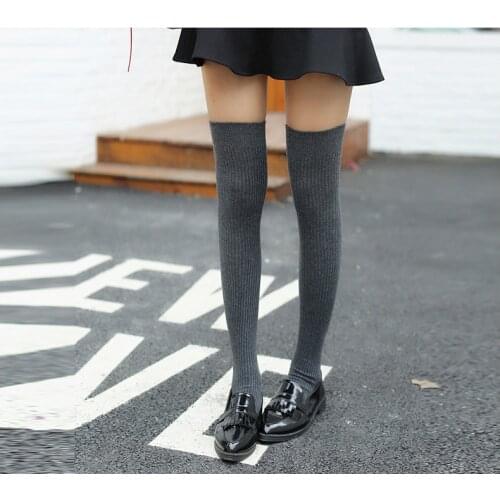 New Fashion Women Warm Over The Knee Stockings Quality Long Cotton Thigh High Stocking Sexy Medias Drop Shipping