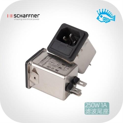 NEW SCHAFFNER FN261S-1-06-10 250V 1A power outlet filter with fuse