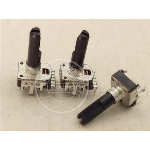 Original new 100% 142 vertical double potentiometer AE103DW 2CA103DB with midpoint 10K 6pin handle 23MMF (SWITCH)