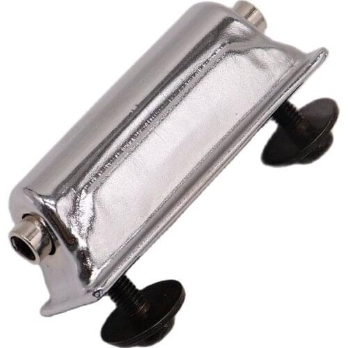 51MM Hole To Hole Distance Drum Lug Zinc Alloy Pitch Lug Silver Color Snare Drum Lugs with Black Screws and Washers 1 Piece