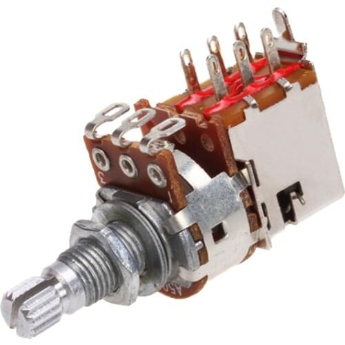 A500K Push Pull Potentiometer Control Switch Logarithmic Pot For Electric Guitar