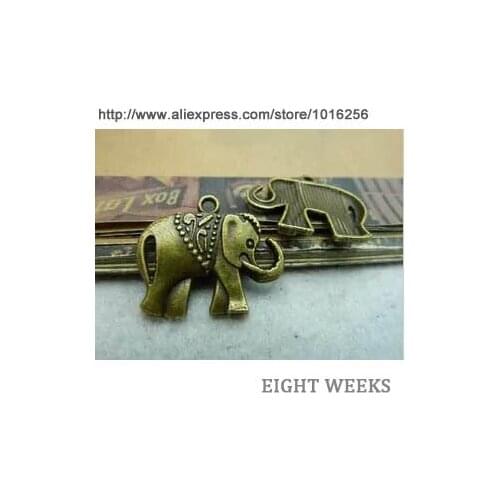 Zinc alloy pendant jewelry accessories diy handmade material charms elephant connection