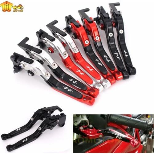 New Fits For YAMAHA FZ1/FZ6 Fazer FZ6R FZ8 Diversion Motorcycle Adjustable Folding Extendable Brake Clutch Lever With Logo FZ