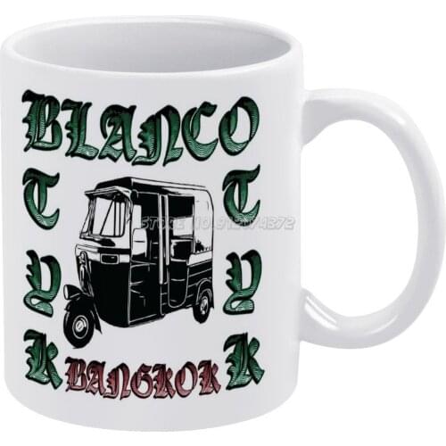 Bangkok Shirt Coffee Mugs Ceramic Mug Tea Cup Custom Cup Personalized Maman Gift Funny Cool Illustration Car Lettering Wtf