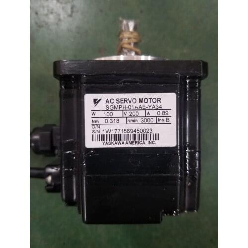 SGMPH-01AAE-YA34 servo motor , used one, 85% appearance new , good working , free shipping