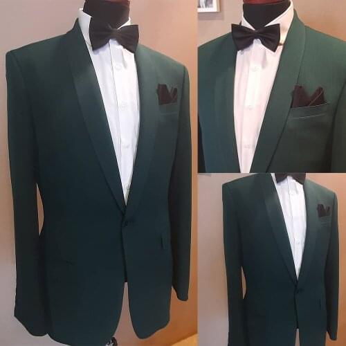 Shawl Lapel Classic Men Tuxedos One Button Handsome Vintage New Design Blazer Wedding Party Prom Groom Jacket 1 Piece