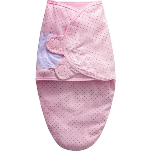 Baby sleeping bag newborn wrap blanket swaddling envelope cocoon cotton 0-3 months new born bedding