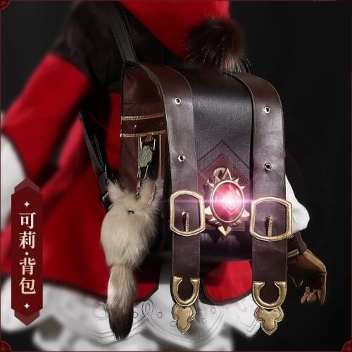 Anime Game Genshin Impact Klee Spark Knight Cute Backpack Shoulder Bag Loli Bag Cosplay Prop Halloween Free Shipping 2020 New