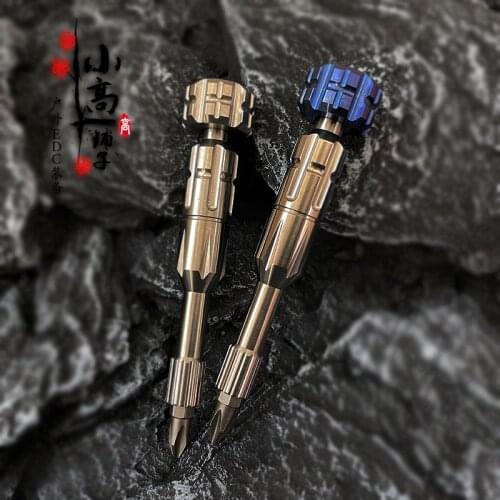 EDC Titanium Cross Screwdriver Disassembly Gadget Phillips Screwdriver Bit Portable Riding Equipment Outdoor Pocket Tool
