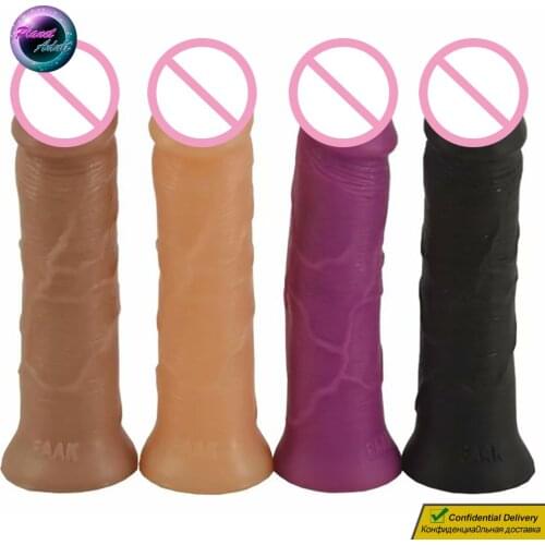 Thick Dildo PVC Penis Anal Plug Masturbator Female Pussy Vagina Male Prostate Anus Masturbation Device Sex Toys for Women Men