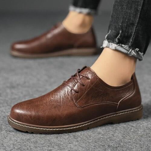 High Quality Leather Casual Shoes Men Spring Autumn Fashion Oxford Shoes Male Adult Business Comfort Non-slip Formal Mens Oxford