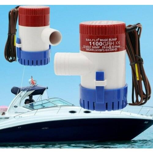 Universal Bilge Pump1100GPH DC 12V Electric Water Pump For Submersible Seaplane Motor Homes Houseboat Boats Auto Supplies