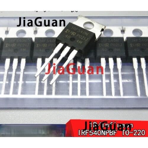 10PCS genuine NEW IRF540NPBF TO-220 N channel 100V 33A MOSFET Field effect transistor IR IRF540N to220 Audio Power Amplifier mos