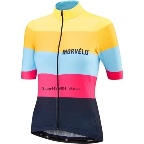 Cycling Jersey women Bike Jerseys 2019 road MTB bicycle Clothing Short Sleeve Ropa Ciclismo maillot white Racing top morvelo