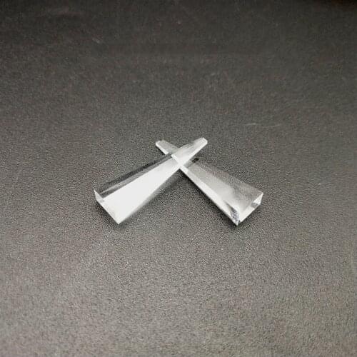 1.7*6.5mm-4*12mm-25mm Optical Prism, Light Cone, Light Guide Rod, Quadrangle
