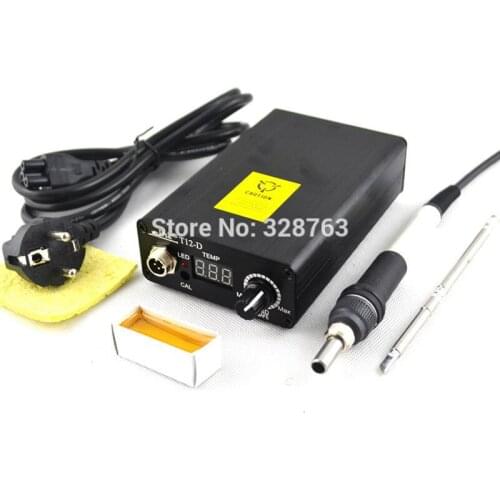 110V-220V digital Soldering Iron Station Temperature Controller With Sleeping Function + 1pcT12-K Handle +rosin Free Shipping