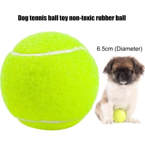 40%HOT6.5cm Durable Non-toxicS1 Rubber Dog Tennis Ball Toy Pet Catching Game Training