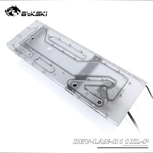 BYKSKI Acrylic Board Water Channel Kit Solution for LIAN LI O11 Dynamic XL Computer Case for CPU/GPU Block Support DDC Pump RGB