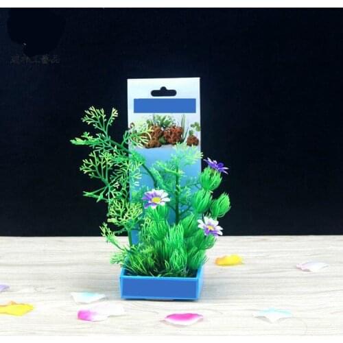 Fish tank landscaping water grass 2020 new high-grade aquarium decoration landscaping plastic water grass artificial high simula